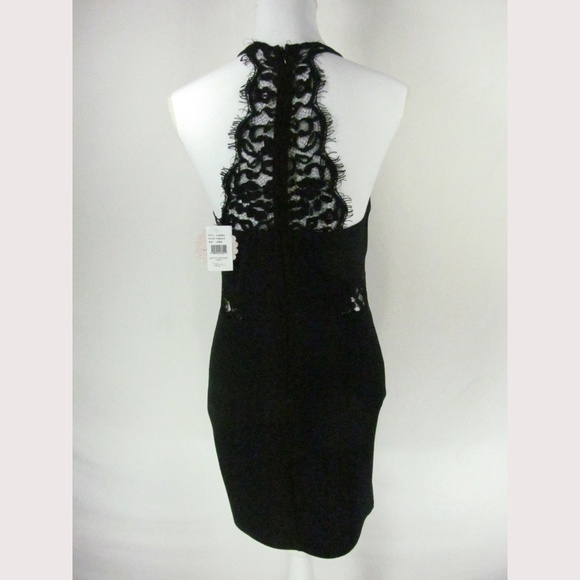 Soprano Dress Size L Black Lace Insets Good Sport - Picture 4 of 8